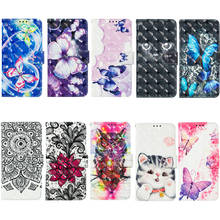 DAXING Butterfly flower Case For iphone 11 PU Leather Wallet Flip Case For iphone 11 pro max card holder stand cover cases 2024 - buy cheap