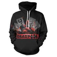 New 3D Printed Movie Superhero Deadpool 2 Men Women Hoodie Casual Pullover Hoodies Sweatshirts Streetwear Jacket Hip Hop 2020 2024 - buy cheap