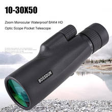 10-30×50 Powerful Monocular Long Range Zoom Pocket Spotting Telescope Eyeglass BAK4 HD Handheld Optic for Smartphone Tourism 2024 - buy cheap
