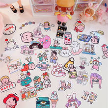 43pcs/pack Korean Style cute series stickers man dog rabbit stickers for kids diy scrapbooking diary stationery sticker 2024 - buy cheap