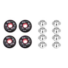 8 pieces Alloy Skate Bearing Spacers 8mm + 4pcs Inline Roller Hockey Fitness Skate Wheel 72 mm 2024 - buy cheap