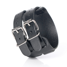 2021 chegada nova moda couro genuíno masculino pulseiras de alta qualidade cavaleiro coragem bandagem envoltório charme pulseiras de couro preto. 2024 - compre barato