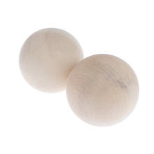 2 Pcs Wooden Toy Accessoy Natural Wood Round Ball No Hole Crafts Making 70mm 2024 - buy cheap