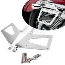 Barras de soporte para alforjas de motocicleta, barras de protección laterales cromadas para Harley Sportster XL Dyna FXDF 2006-2017 2024 - compra barato