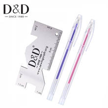 D&D Heat Erasable Pen Fabric Marker Refills & Metal Sewing Measuring Gauge Quilting Rulers Fabric Craft DIY Tailor Accessories 2024 - buy cheap