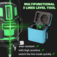 Laser autonivelador automático de 2/3 linhas, linhas cruzadas, medição vertical de nível ao ar livre, linha reta com laser verde 2024 - compre barato