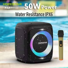 50W High Power Multifunctional Portable Outdoor K Song Wireless Bluetooth Speaker with Mic Music Center 10000mAh Battery FM TF 2024 - buy cheap