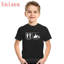 Camiseta de algodón con cuello redondo para niños, ropa divertida de motorista callejero, Kpop 2024 - compra barato