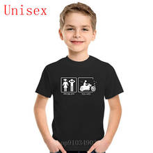 Problem Solved Yelling Motorcycle Funny Street Biker O-Neck Printed children Cotton kids T-Shirt Kpop boy clothes girls clothes 2024 - buy cheap