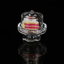 New Mini Furniture Transparent Glass Dessert Fruit Tray Dollhouse 1:12 Dollhouse Miniaturas Accessories 2024 - buy cheap