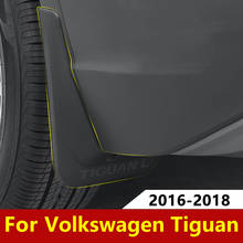 Guardabarros delantero y trasero para coche Volkswagen, accesorio de color negro para VW Tiguan mk2 2016 2017 2018 2024 - compra barato