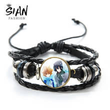 Hitian homem reborn pulseira de anime, joias masculinas, pulseira clássica, vidro transparente, acessórios de mão ajustável 2024 - compre barato