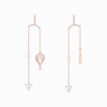 2020 New In The Sky Pierced Earrings Exquisite Rose Gold Hot Air Balloon Decoration For Women Romantic Jewelry Gifts 2024 - buy cheap