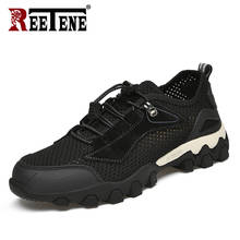 REETENE Non-Slip Breathable Men Hiking Shoes Outdoor Sneakers For Men Comfort Sport Net Shoes Male Summer Men'S Beach Sandals 2024 - buy cheap