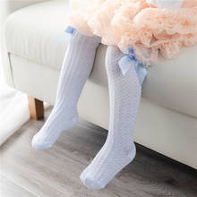 New Kids Socks Cute Bow Knot Baby Girls Knee High Socking Soft Children Socks Princess Toddler Leg Warmer Gift Foot Warm 0-3year 2024 - buy cheap