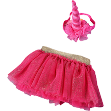 Платье-сарафан для маленьких девочек на день рождения, костюм единорога юбкой-пачкой Детская Одежда для танцев; Вечерние костюм; Одежда для маленьких девочек; Костюм для малышей от 3 месяцев до 5 лет, ярко-розовый 2024 - купить недорого