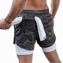 Running Shorts Men 2 In 1 Double-deck Quick Dry GYM Sport Shorts Fitness Jogging Workout Shorts Men Sports Short Pants 2024 - buy cheap