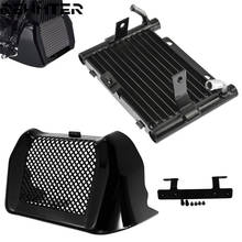 Motorcycle Oil Cooler Cover Repalcement Radiator Water Tank Black/Chrome Kit For Harley Touring Street Glide Road King FLHR FLHX 2024 - buy cheap