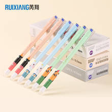 Korean Kawaii Stationery Ruixiang Erasable Gel Pen 0.5mm Needle Tip Blue/Black Refill Unisex Pens for Student School Supplies 2024 - buy cheap