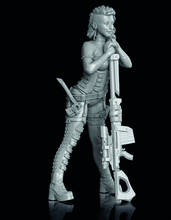 1/24 75mm ancient warrior girl stand    Resin figure Model kits Miniature gk Unassembly Unpainted 2024 - buy cheap