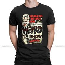 Dr. Jekyl And His Weird Show Featuring Frankenstein Horror Vintage T Shirts Men's Funny T-Shirt Round Neck Tees Clothes Big Size 2024 - buy cheap