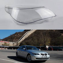 Cubierta de faro para BMW, cubierta de cristal transparente para serie 5 E61, 2004-2010 E60, 520, 523, 525, 530 2024 - compra barato
