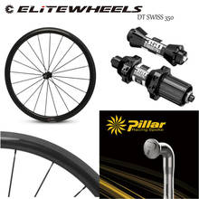 Elitewheels dt swiss 350 carbono rodas de bicicleta estrada aero aro mais largo com pilar 1423 raios uci qualidade 30/35/38/45/47/50/55/60/88mm 2024 - compre barato