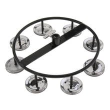 Tooyful Professional 4 Pairs Rhythm Hi Hat Tambourine with Single Row for Drum Set 2024 - buy cheap