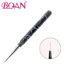 10 шт./лот, подводка для дизайна ногтей BQAN, 7 мм, 9 мм, черная акриловая ручка, кисть для рисования ногтей, инструмент для маникюра 2024 - купить недорого