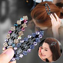 Colorful Rhinestone Hair Clip Women Girls New Fashion Barrette Sweet Korean Hairpin Hair Accessories Romantic Jewelry Bobby Pin 2024 - buy cheap