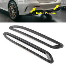 Carbon Fiber Styling Car Rear Fog Light Cover Trims For Mercedes Benz W177 A-Class A220 A250 2019 2020 ABS 2024 - buy cheap