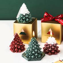 Vela perfumada nórdica para árbol de Navidad, decoración sencilla con fragancia para el hogar, dormitorio, mesa de comedor, luz de vela para Decoración 2024 - compra barato
