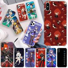 Hot Game Genshin Impact Phone Case for iphone 12 pro max mini 11 pro XS MAX 8 7 6 6S Plus X 5S SE 2020 XR cover 2024 - buy cheap