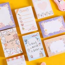 Ellen Brook 1 PCS Cute Kawaii Cartoon Rabbit Sticky Notes Memo Pad Book Marker Stationery Office School Supplies Planner Sticker 2024 - buy cheap