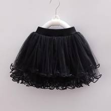 Faldas escolares para niñas pequeñas, tutú de Ballet y baile, tutú de princesa, de malla sólida, 2-14 años 2024 - compra barato