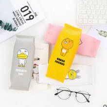 Cute Cartoon Animal Flat Pencil Case Girl Waterproof Cosmetic Bag Student Storage Bag Coin Purse Pencil Case Office Pencil Case 2024 - buy cheap