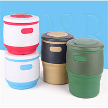 Caneca de café dobrável multifuncional, caneca retrátil portátil de 300 a 400ml para uso ao ar livre e viagem 2024 - compre barato