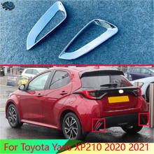 For Toyota Yaris XP210 2020 2021 Car Accessories ABS Chrome Rear Reflector Fog Light Lamp Cover Trim Bezel Frame Styling Garnish 2024 - buy cheap