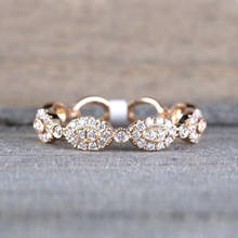 "Простое женское золотое кольцо на палец для девушек, регулируемое Открытое кольцо для женщин, свадебные ювелирные изделия, обручальные кольца" 2024 - купить недорого