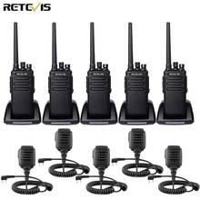 Retevis-rádio transmissor digital rt81, 5 peças, walkie-talkie, à prova d'água, ip67, uhf, vox, duas vias, para fazenda, fábrica, armazém, airsoft, caça 2024 - compre barato