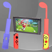 Новые ручки для гольф-клубов для игр Nintendo Switch Joy-Con Mario Golf Super Rush 2024 - купить недорого