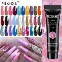 MIZHSE 18 Colors Poly Nail Gel Diamond 15ml Gel for Extension Acrylic Nail Gel Polish Glitter Building Gel for Manicure Nail Art 2024 - buy cheap