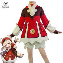 ROLECOS Genshin Impact Cosplay Costume Klee Cosplay Costume Women Red Costume Cute Girl Halloween Dress Pants Glove Hat Full Set 2024 - buy cheap