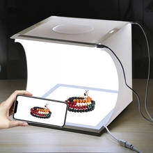 Портативный складной лайтбокс PULUZ, светодиодный Лайтбокс для фотосъемки, световая палатка для фотостудии, софтбокс, фоны для цифровой DSLR-камеры 2024 - купить недорого