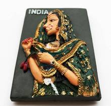 India Souvenirs Sari Girl Fridge Magnet Refrigerator Magnets Stickers Home Decoration 2024 - buy cheap