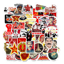 YC-083# 50/pcs PVC Sticker No repetition Stalin USSR CCCP fresh style Fridge Styling Bicycle mobile skateboard Computer sticker 2024 - buy cheap