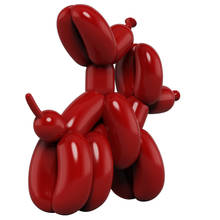 Sales Newly Produced American Art Resin Crafts Creative Abstract Balloon Dog Figurine Statue Dirty Dog Valentine's Gift R393 2024 - buy cheap