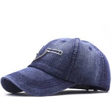 Gorra de béisbol con parche de pin para mujer, sombrero Snapback vaquero, vaquero, para el sol, de verano 2024 - compra barato