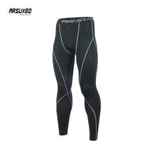 ARSUXEO Men Sports Tights Running Pants Base Layer Gym Fitness Leggings Workout Active Training Exercise Trousers Quick Dry K3 2024 - buy cheap
