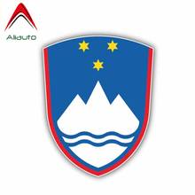 Aliauto Personality Slovenia Flag Coat of Arms Car Sticker Waterproof Reflective Creative Decal Accessories PVC,11cm*8cm 2024 - buy cheap